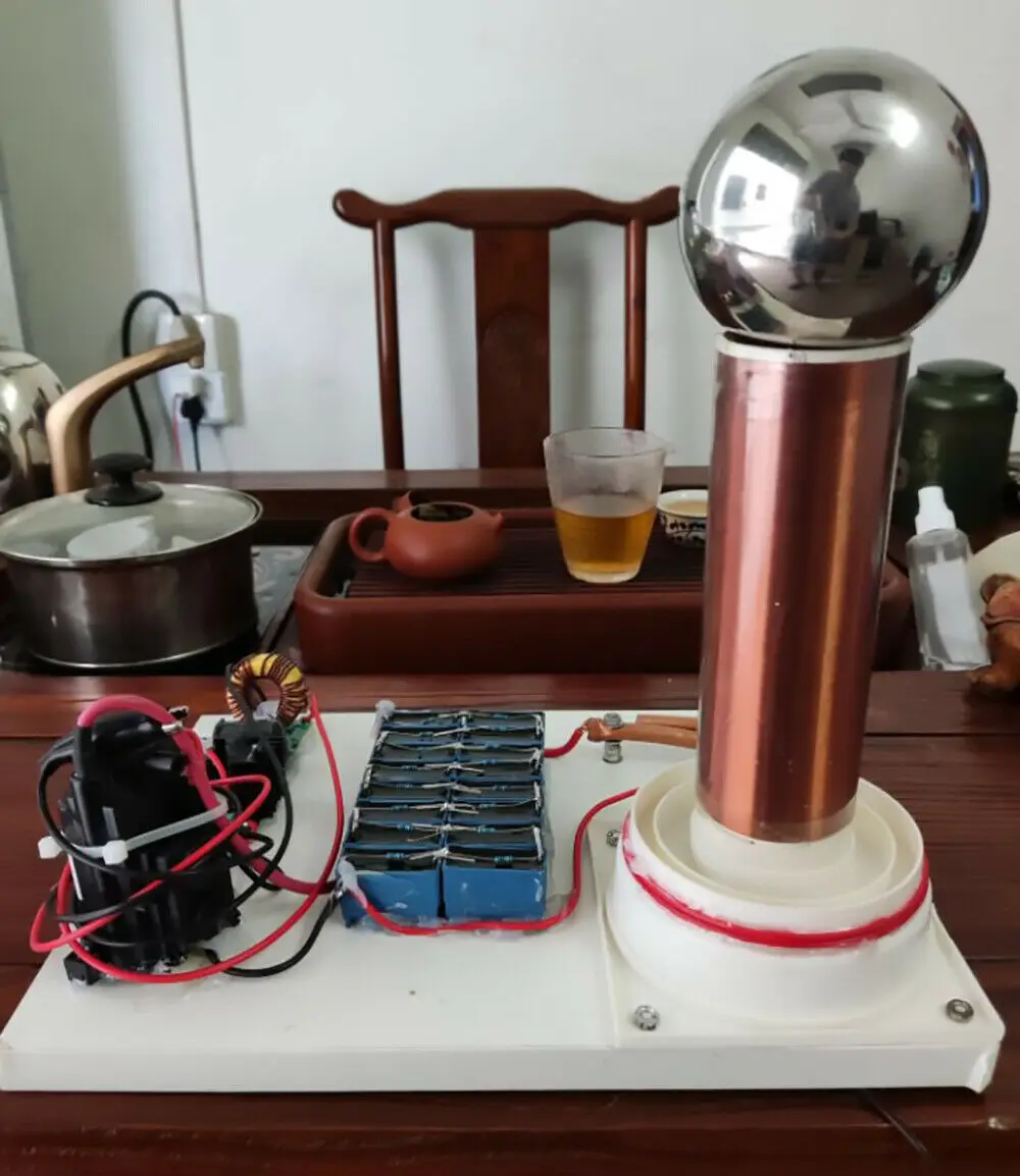 

Mini Spark Gap Tesla Coil Artificial Lightning Scientific Experiment12V DC10A15A
