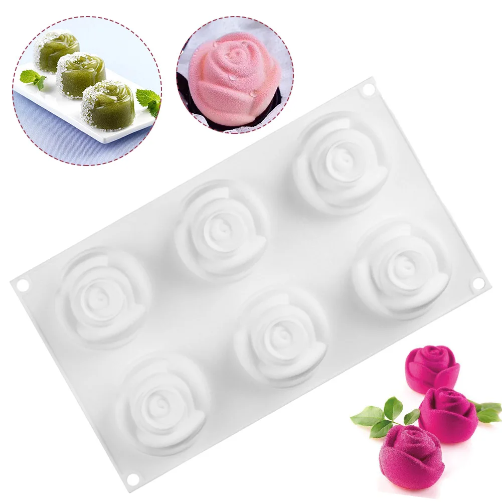 

Flower Silicone Molds Fondant Craft Cake Candy Chocolate Sugarcraft Ice Pastry Baking Tool Mould