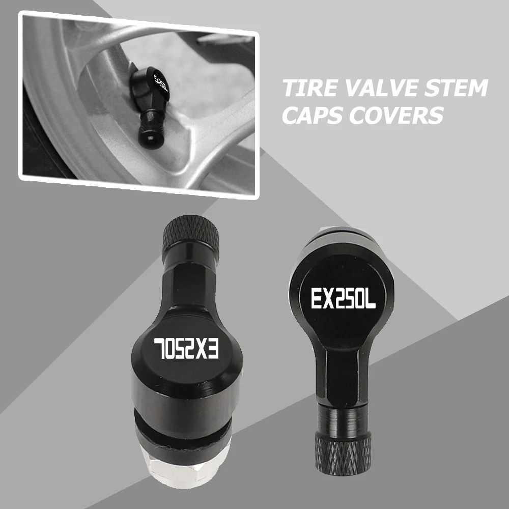 

Motorcycle CNC 90 Degree Cover Wheel Tire Valve Stem Airtight Covers Cap For Kawasaki EX250L EX250 L ex 250 L 2013-2021 2020 19
