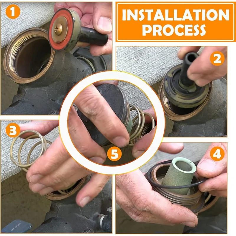 Полный ремонтный комплект 3/4 в 1 дюйм подходит для замены Zurn Wilkins 975XL и 975XL2 полный