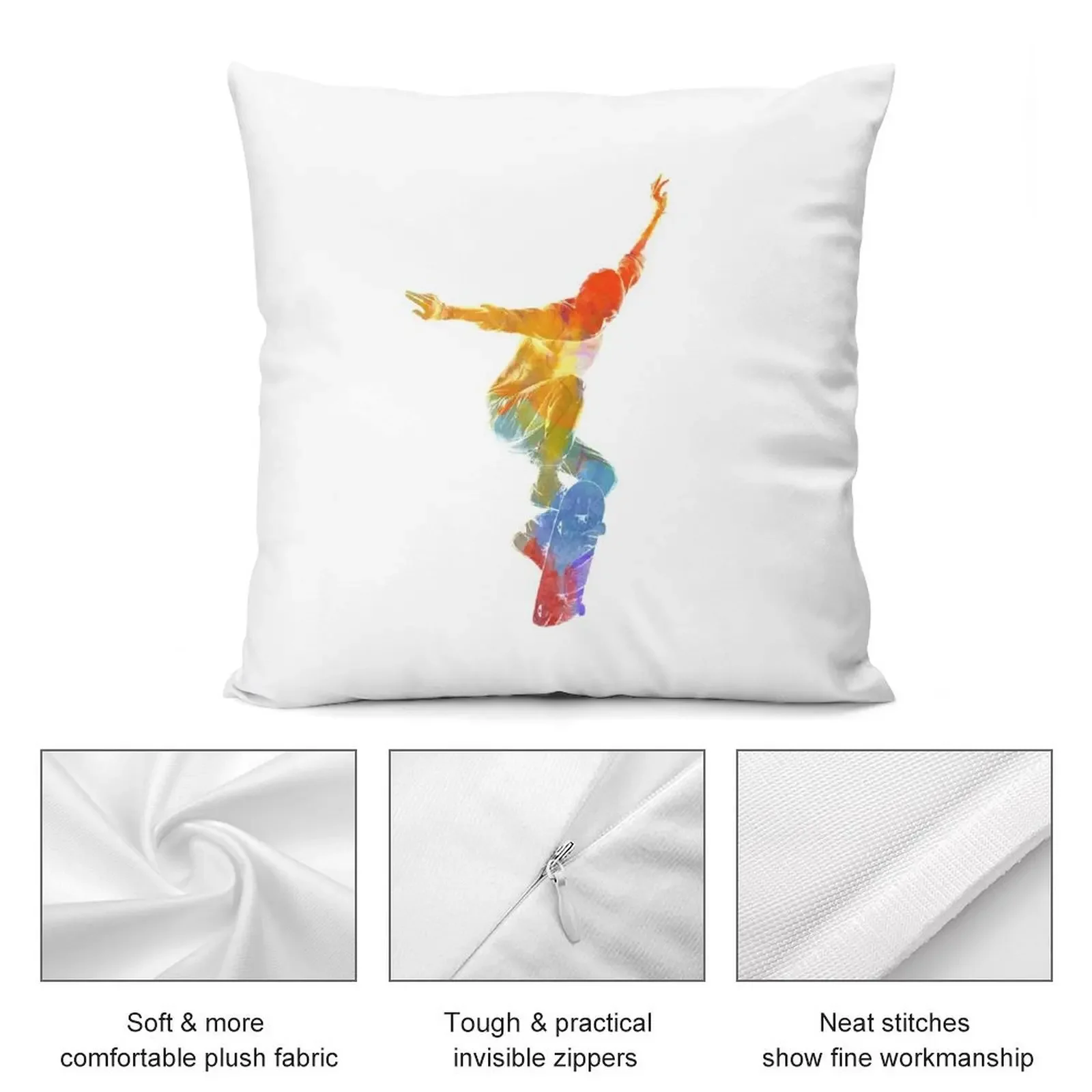 Мужской скейтборд 05 дюймов акварельная декоративная подушка декоративный чехол