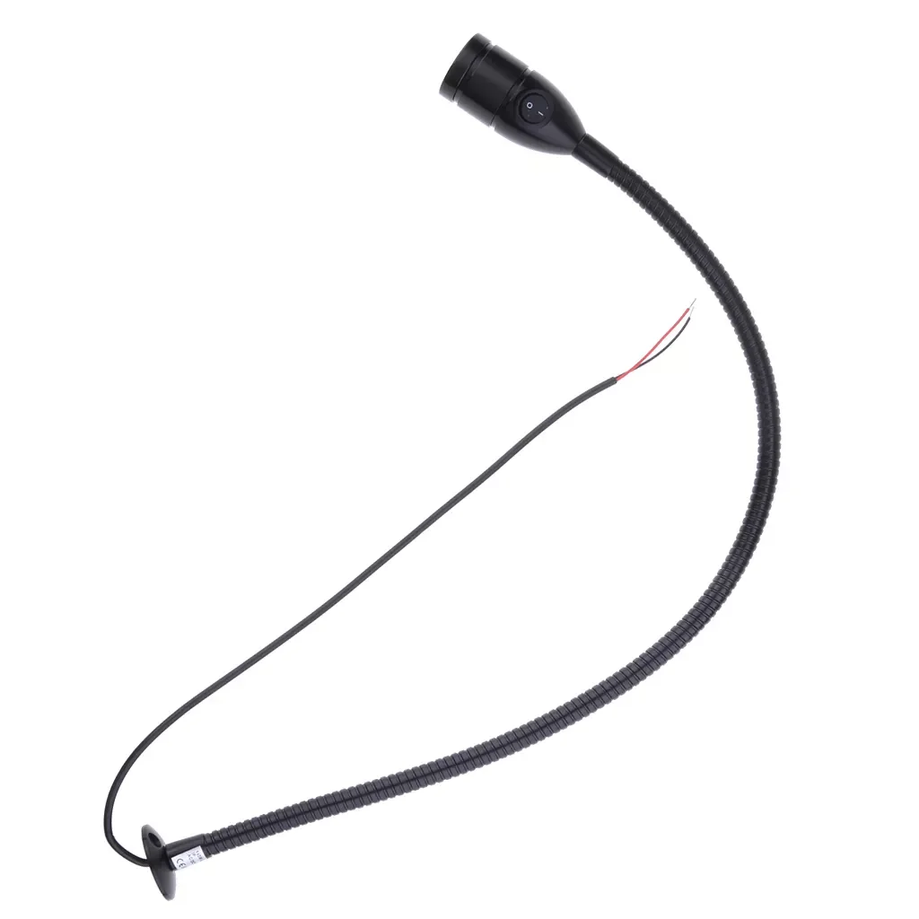 

Marine Boat RV LED Desk Lamp Head Switch 12V 3W Flexible Reading Lights