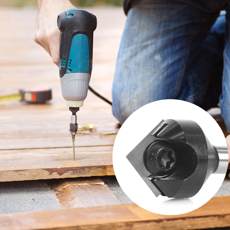 1/4-дюймовый карбидный спойлер с хвостовиками V-образная канавка 90 ° одна фреза