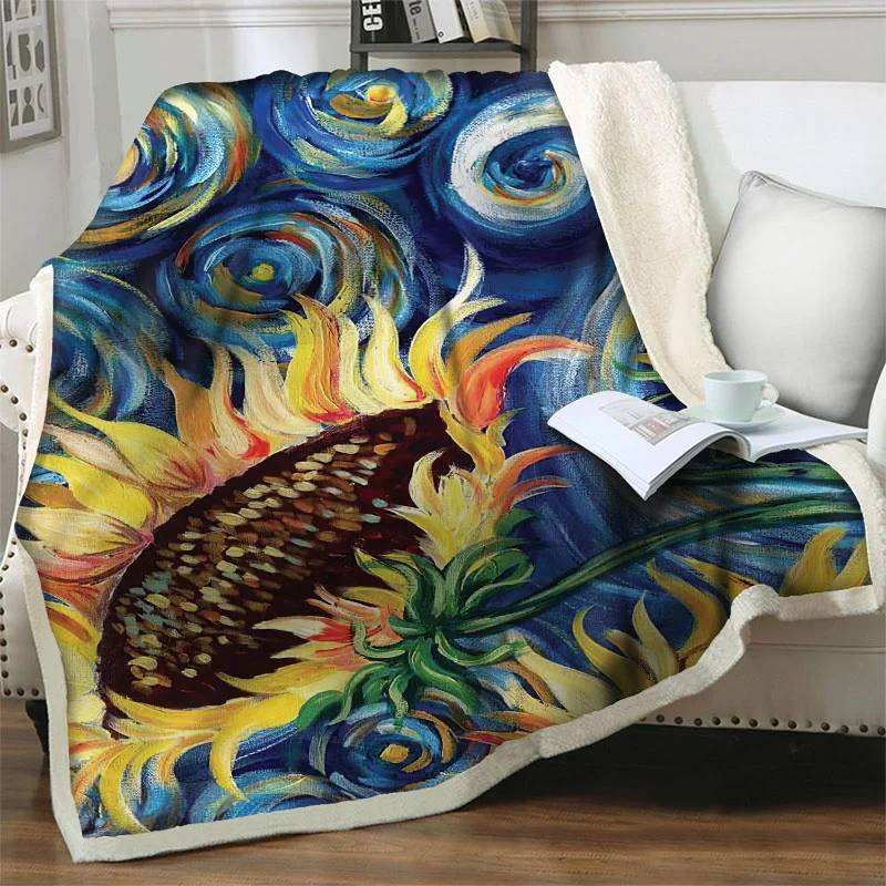 For Bed Couch Chair Sofa Bedspread Travel Picnic Quilt Nap Cover