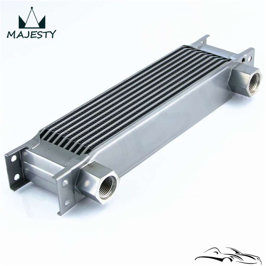 

AN10 Female 10 Row Universal Oil Cooler 330 X 70 X 51mm 7/8-14 Threads