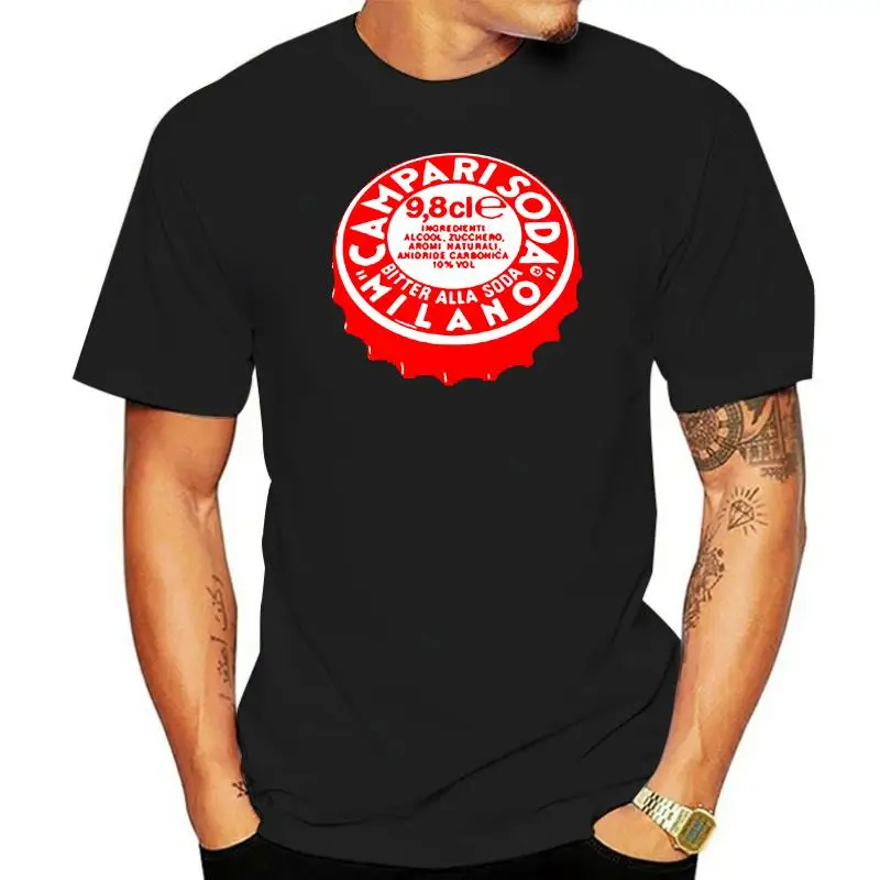 T shirt Unisex coloured Campari Soda Cap Drink Bartender