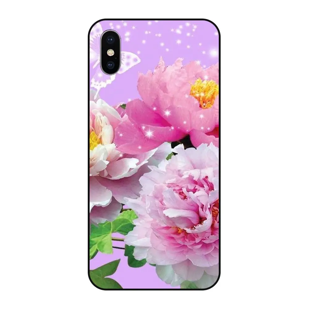 Мягкий чехол для Apple iPhone X Diy из ТПУ с цветным принтом пейзаж половинная цена