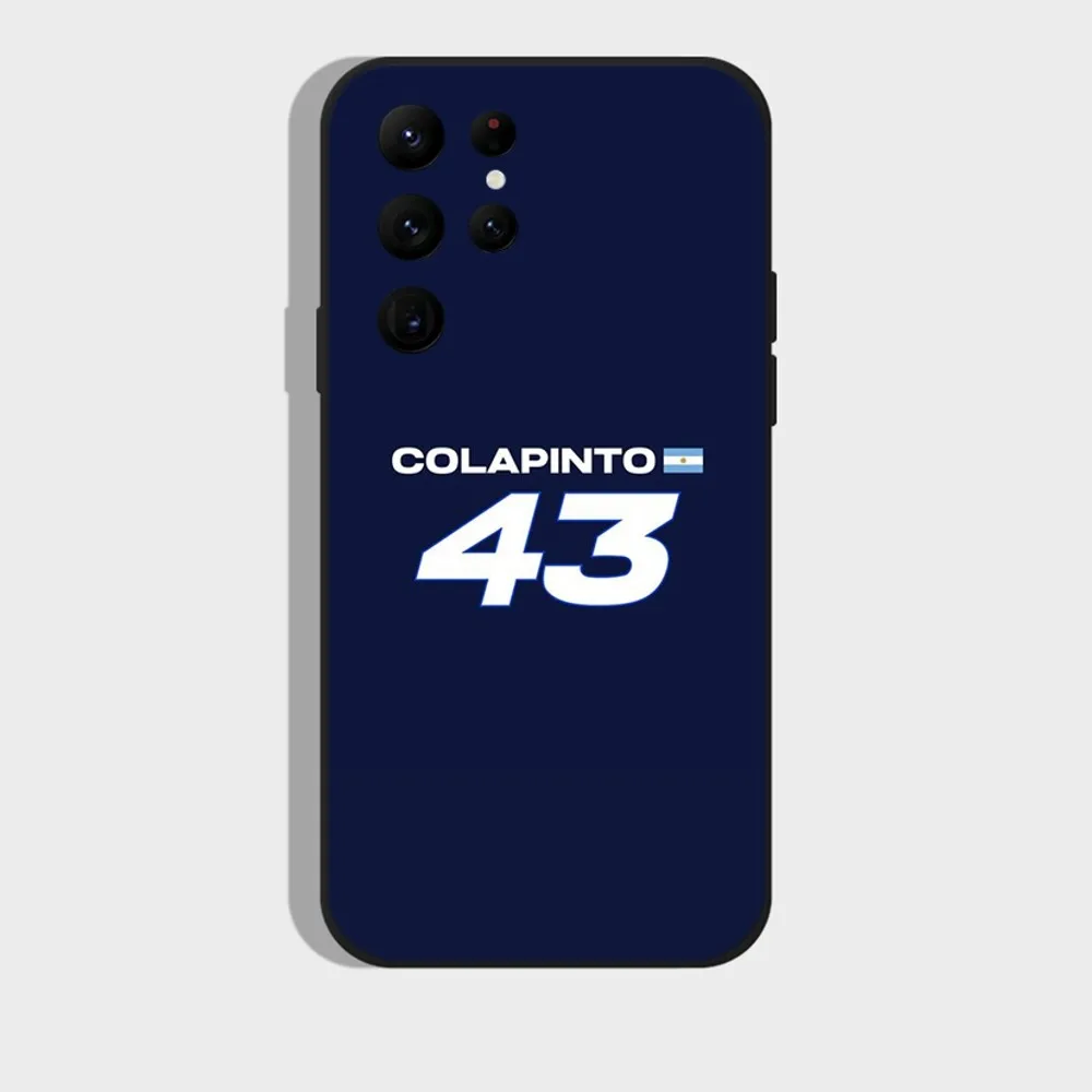 F1 F-FrancoS 43 C-ColapintoS Phone Case For Samsung S24 S22 Ultra S20 S30 plus S23 ultra 5G Silicone Cover