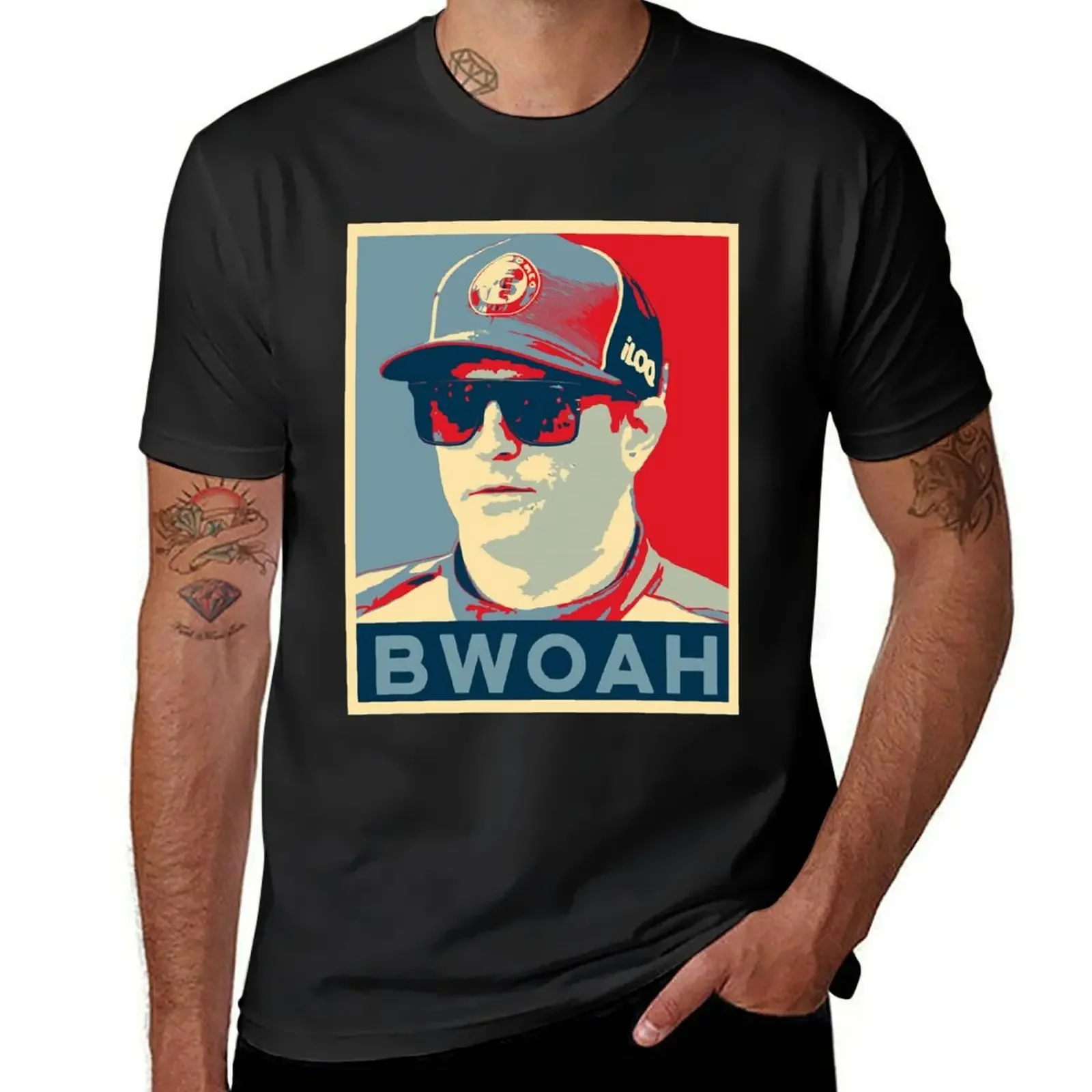 Kimi Raikkonen - BWOAH! Футболки с рисунком мужские футболки роскошные дизайнерские