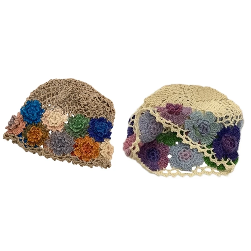 

Summer Lady BeachPhoto Hat Selfie Beanie Headwear Sweet Girl Handcrochet Hat NEW