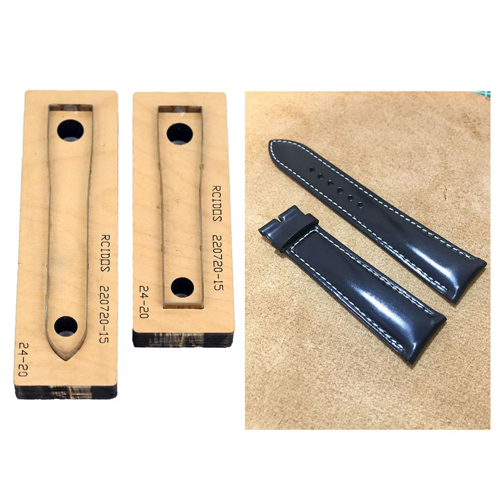 

RCIDOS Custom Made Leather Watch Band Cutter,Laser Punch die,Japan Steel Blade DIY Watch Belt Leather Wood Plate Cutting Die