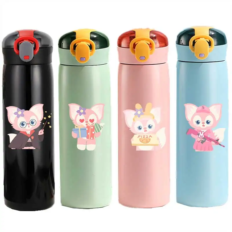 460 мл LinaBall нержавеющая сталь детская мультяшная чашка для воды герметичная