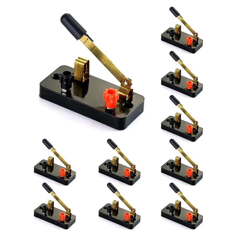 

BMDT-10Pcs однополюсный одинарный выключатель, переключатель ножа: используется для физической лаборатории, школьных электронных эксперименто...