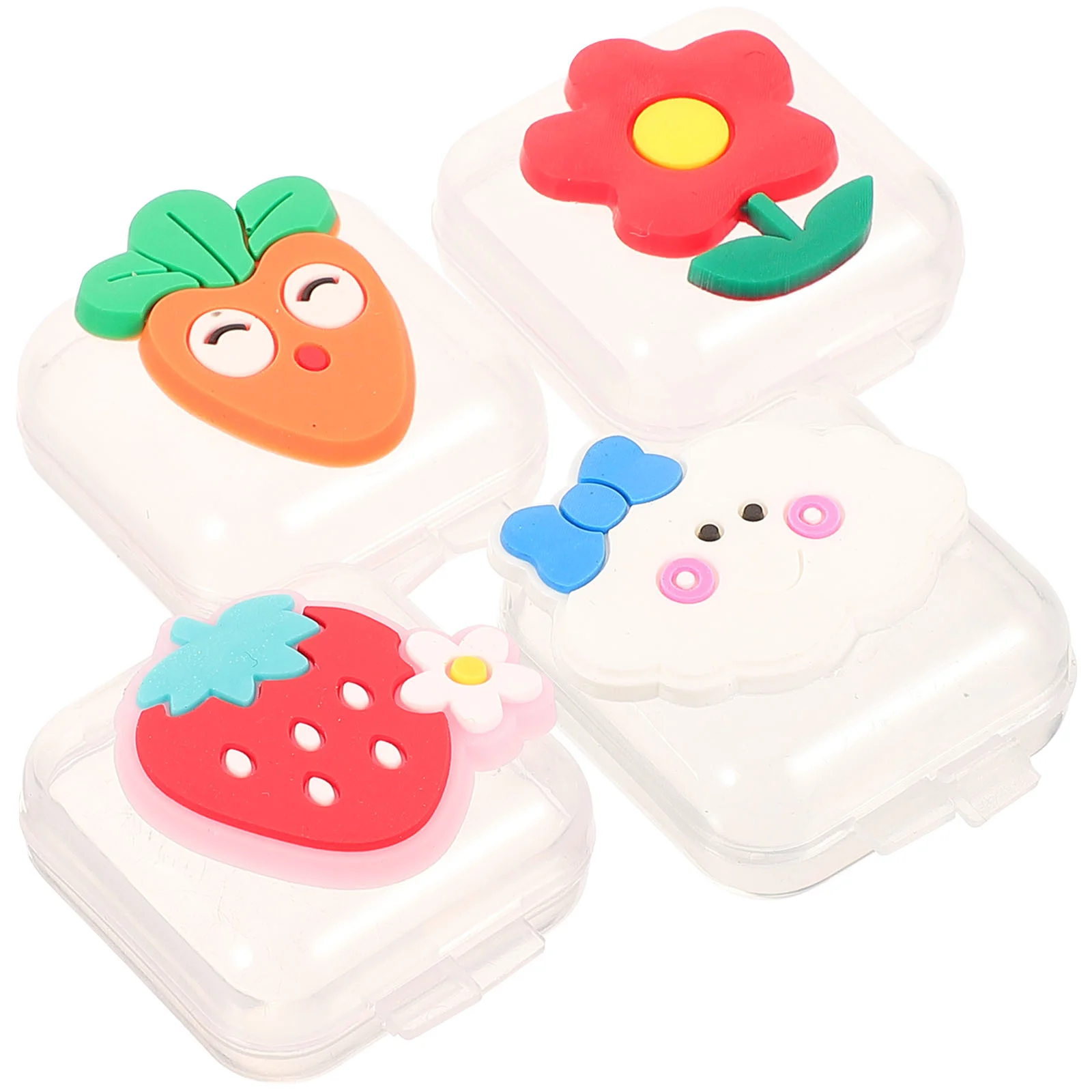 

4 шт., маленькие футляры для наушников с крышкой