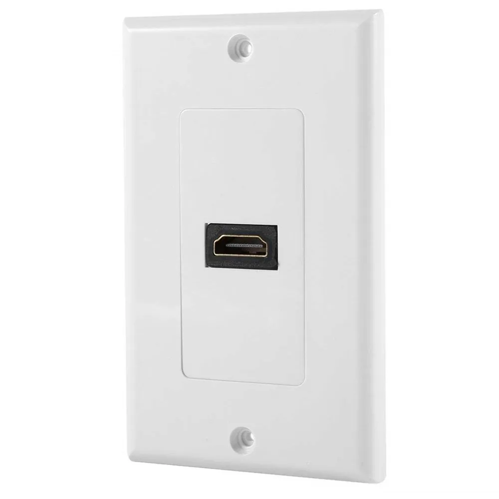 Позолоченная настенная плата HDMI с 1 портом вставка одним выходным