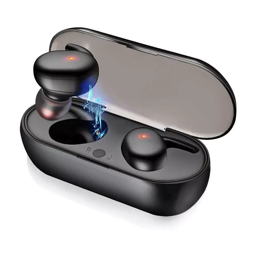 

Беспроводные наушники Y30 с поддержкой Bluetooth 5,0, Спортивная Bluetooth-гарнитура, наушники-вкладыши, портативная гарнитура с зарядным боксом, 3D сте...