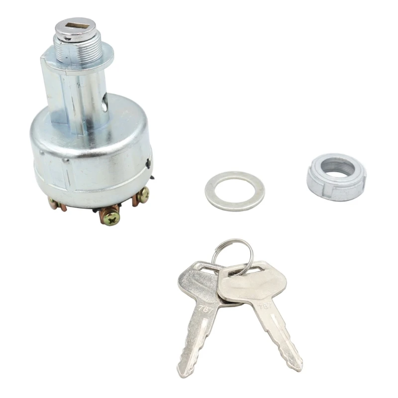 

12 В стартер зажигания трактора вилочного погрузчика 2 ключа цилиндрический переключатель замок 4 положения