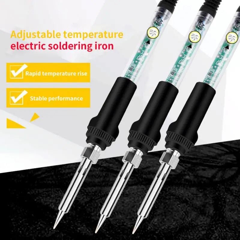

Adjustable Temperature Electric Soldering Iron kit 220V 110V 60W Welding Solder Rework Station Heat Pencil Repair Tools