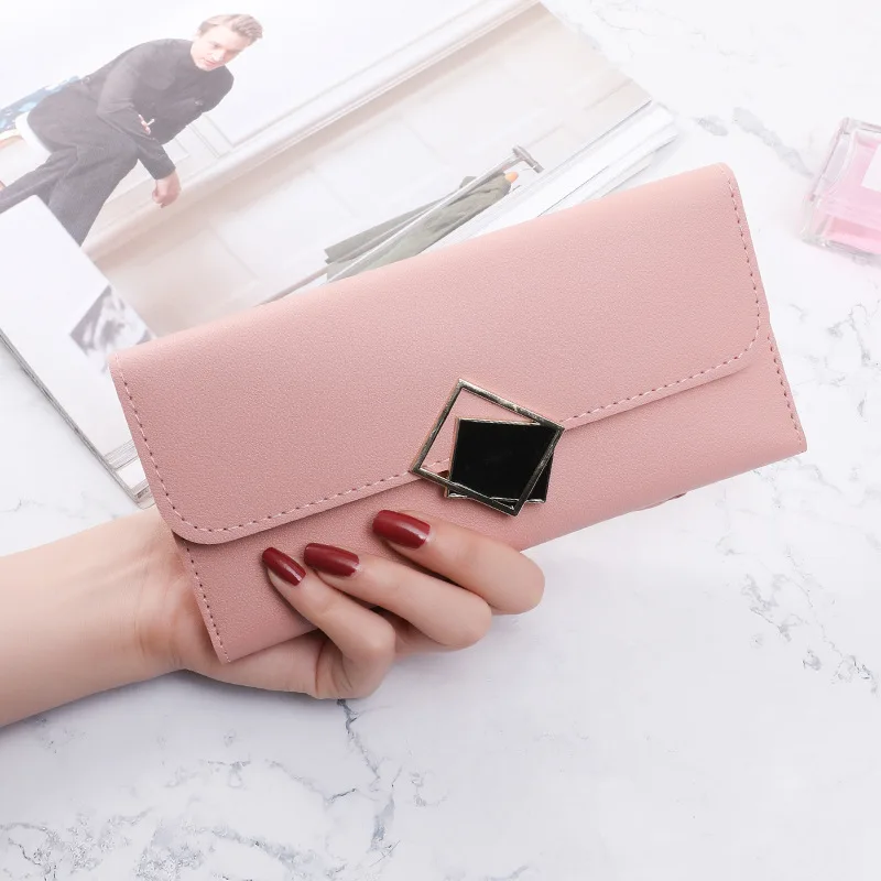 Ladies Clutch PU Leather Purse Female Long Wallet Women's Mobile Phone Bags Coin Purses Card Holders Korean Wallet Card Kошелек