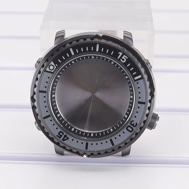 Мужские часы для дайвинга 43 мм корпус с сапфировым стеклом Mod Tuna Canned Seiko NH35 NH36 NH34 NH38