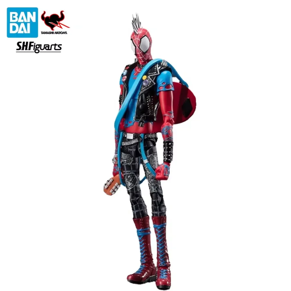 BANDAI S.H. Фигурка Человека-паука в стиле панк из аниме Человек-паук 15 см