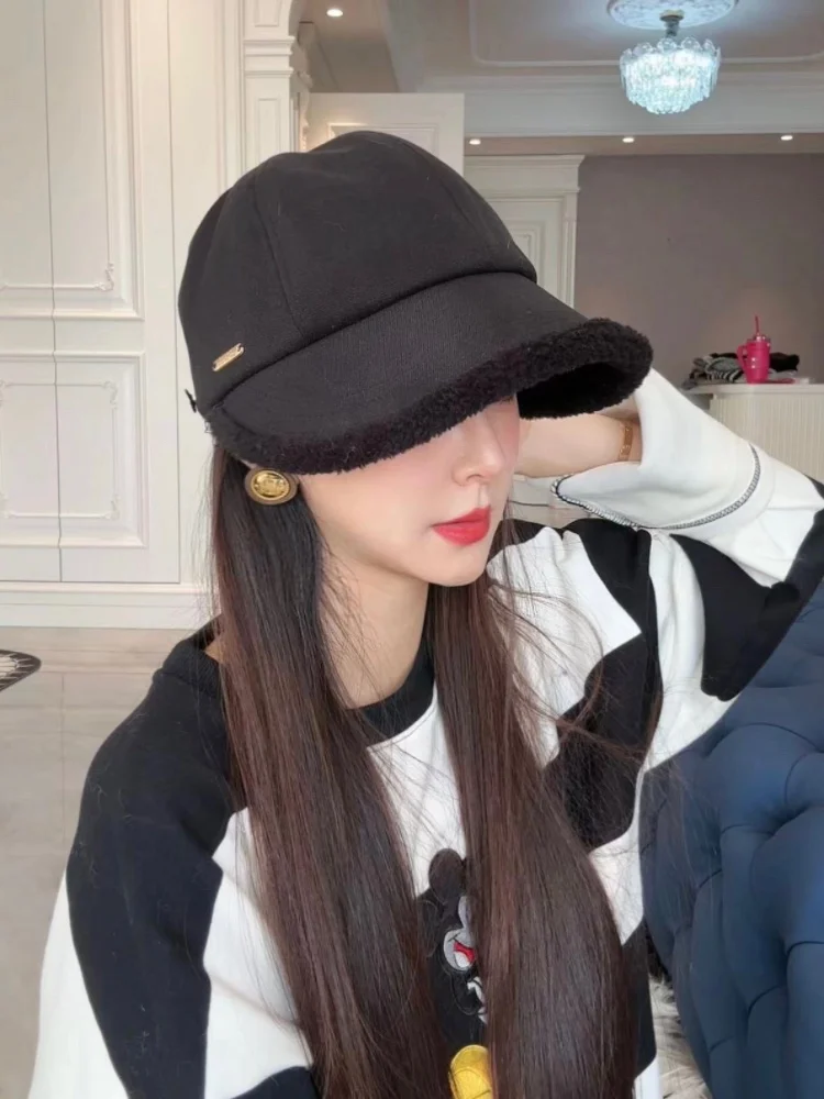 Берберская флисовая толстая рыбацкая шляпа. Женская зимняя теплая подвесная