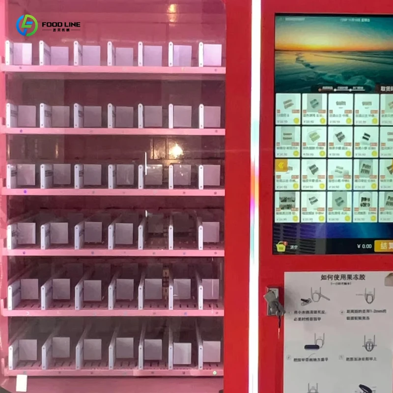 Фото Торговый автомат FL 2026 Blind Box Smart Vending Machine для косметики, накладных ресниц, маникюра и нейл-арта с QR-кодом, индивидуальными наклейками и сенсорным экраном №3