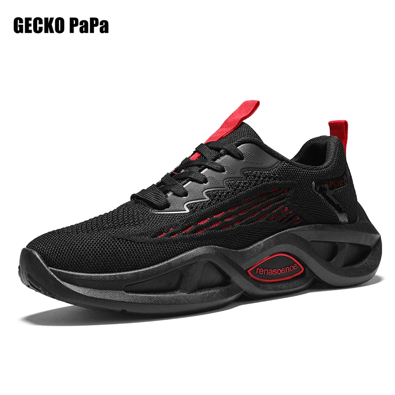 

Low-top Sneakers Casual Lightweight Soft-soled Solid Color Men's Sports Shoes Simple Walking Shoes Sports Low-top Daddy Shoes