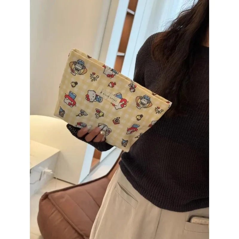 Новинка милая косметичка Ins Hello Kitty дорожная портативная мультяшная Сумка-клатч
