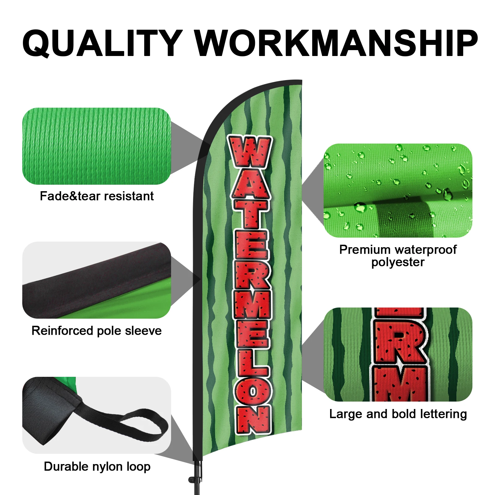 FSFLAG 1 шт. 280 см флаг с перьями арбуза флагштоком рекламный наружный баннер