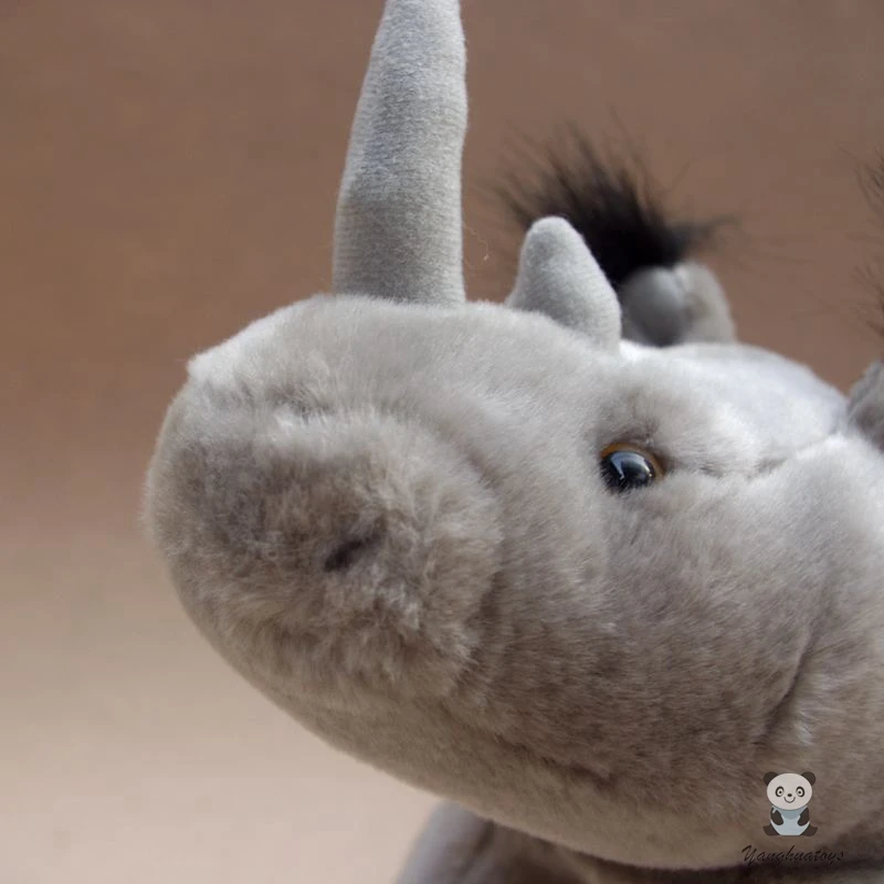 Stuffed Plush Animal Dolls Soft Toy Real Life Rhinoceros Model Present Women Holiday Gifts | & Animals