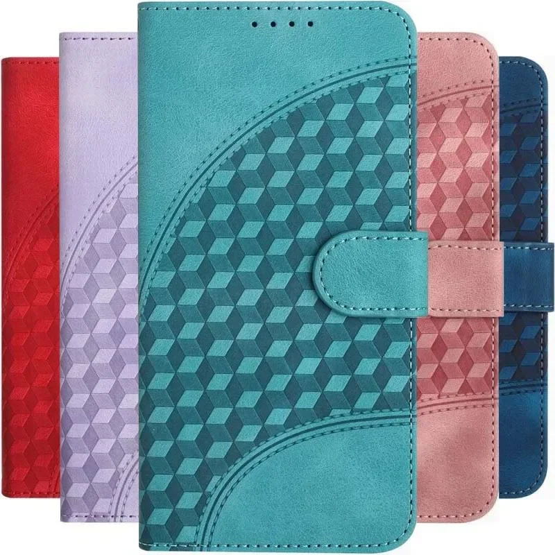 Флип-чехол с решеткой для Samsung Galaxy A13 A14 A15 A32 A33 A34 A35 A50 A51 A52 A52S A53 A54 A55 A04S A05 A05S 5G Чехол