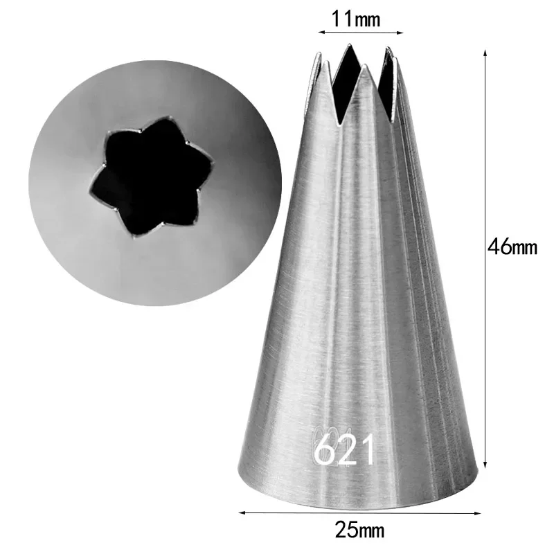 

Насадки для украшения торта из нержавеющей стали серебристого цвета
