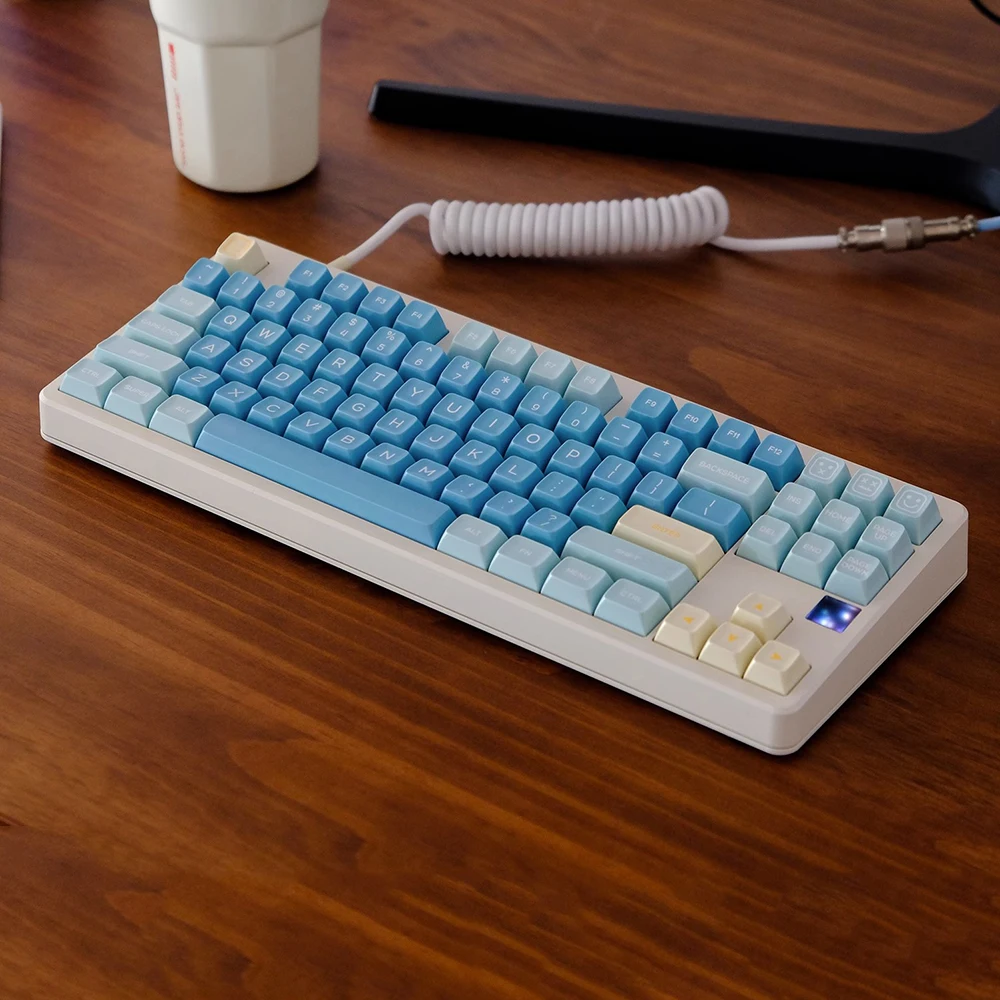 

【 In stock】SA profile Sea salt lemon keycap Doubleshot ABS keycaps 61/64/68/84/87/96/980/104/108