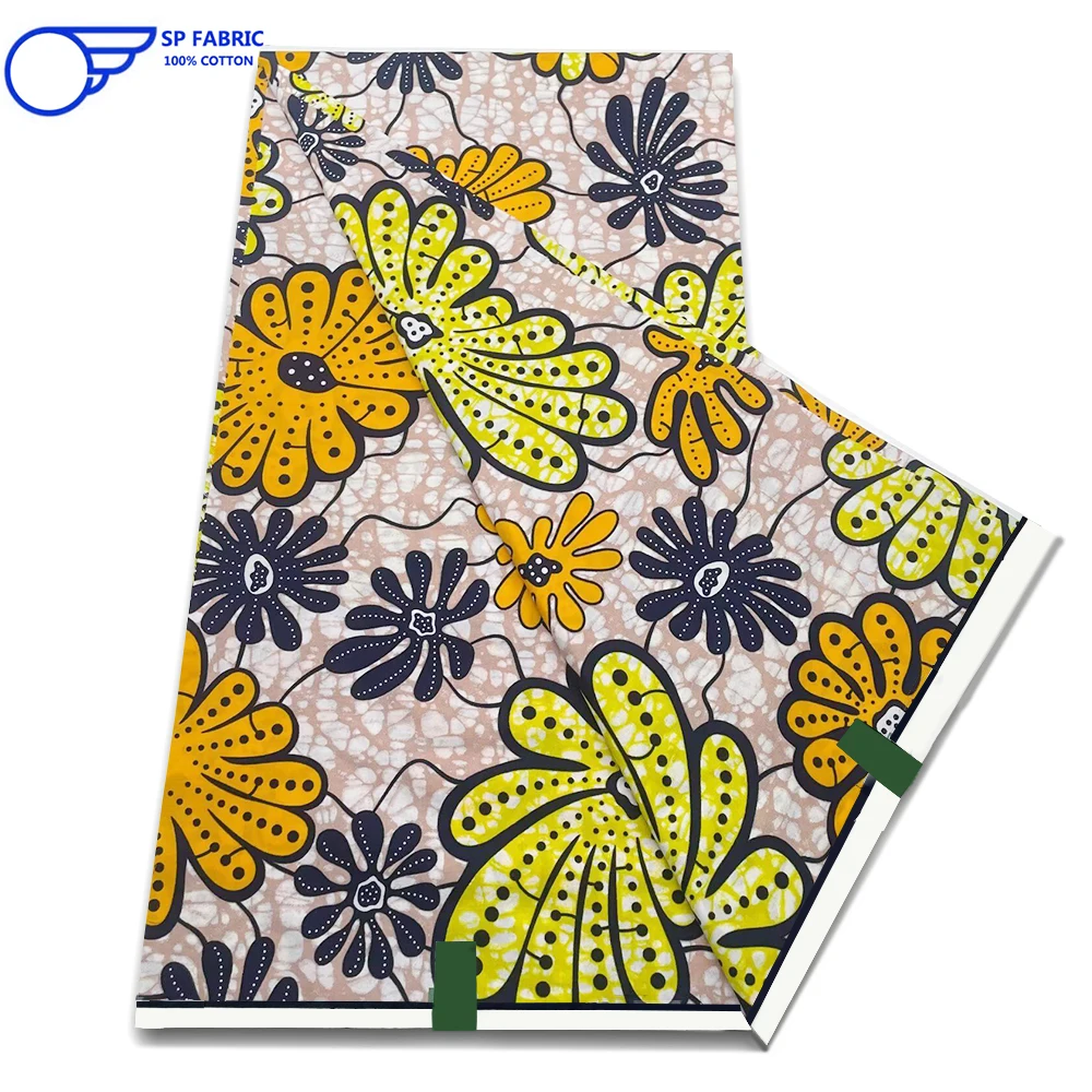 

100% Original Real Super Fabric African Ankara Wax Fabric Ankara Prints Fabric Dutch Batik Wax Fabric 6yards DIY Material VL-01