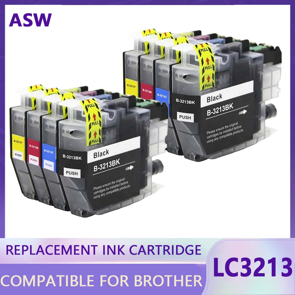 

LC3211 LC3213 Compatible Ink Cartridges for Brother LC 3213 XL DCP-J572DW DCP-J772DW DCP-J774DW MFC-J491DW J497 Printer