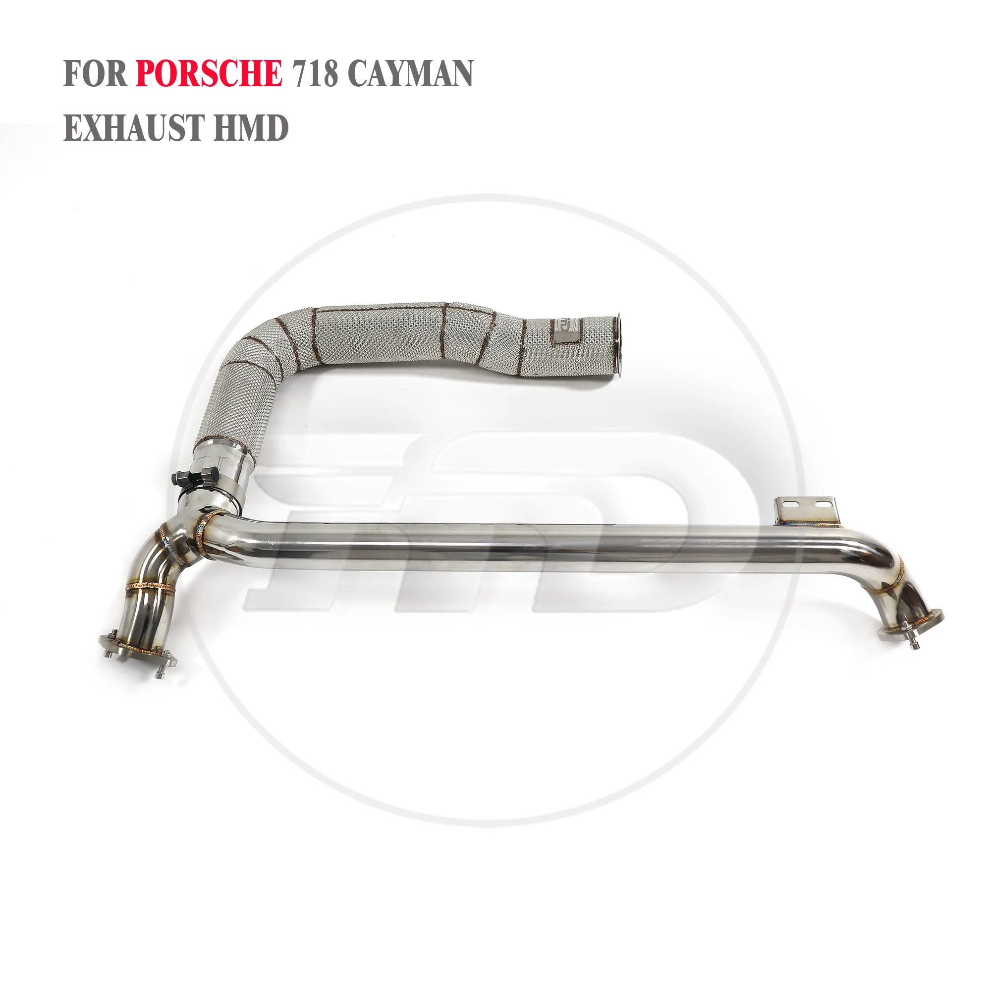 

HMD Exhaust System High Flow Performance Downpipe for Porsche 718 Cayman Boxster 982 2.0T Car Accessories With Cat Pipe