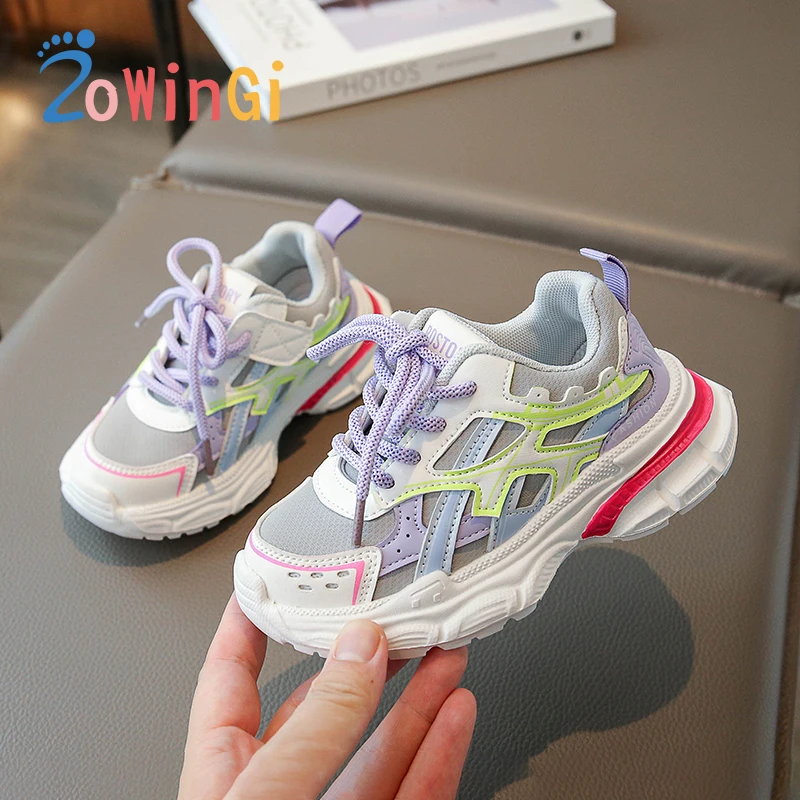

Size 26-36 Clunky Sneakers Fashion Girls Casual Shoes Hoop & Loop Girl Child Shoe Comfortable Boys Casual Shoes sapatos casuais
