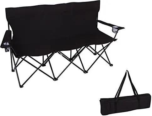 

Triple Style Tri Chair with Steel Frame and Carry Bag by (Black)