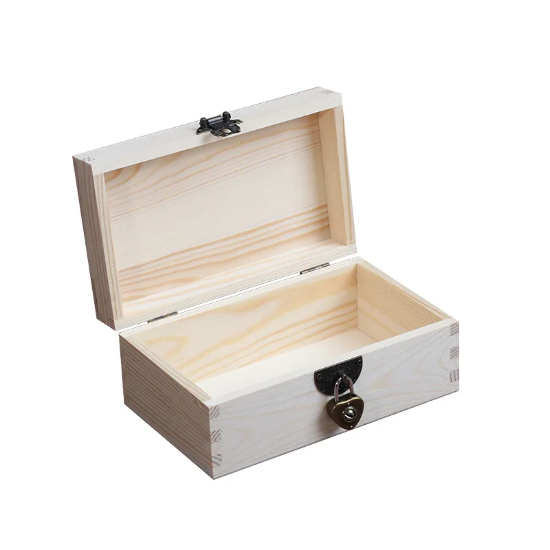 

Wood Jewelry Storage Box Organizer Case with Lock Tea Desktop Jewelry Vintage Storage Box Earrings Display Bed Decor Gift Ideas