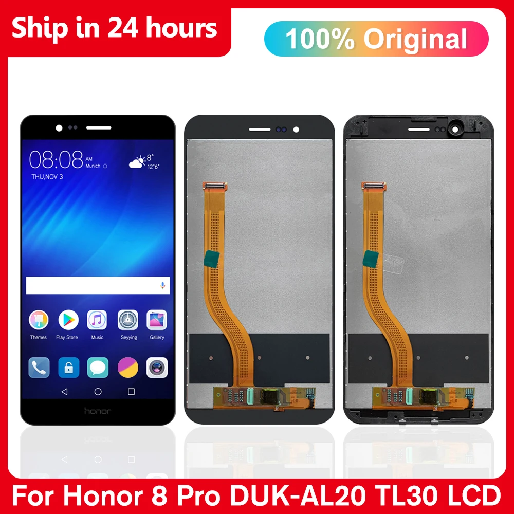 

5,7 "оригинальный для Huawei Honor 8 Pro сменный ЖК-дисплей + дигитайзер сенсорного экрана, для Honor V9 DUK-L09 AL20 TL30