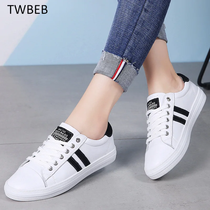 

Genuine Leather Women's Sneakers Women Casual Fashionable Sports Shoes Vulcanized Woman White Flat Shoe Ladies White Sneakers