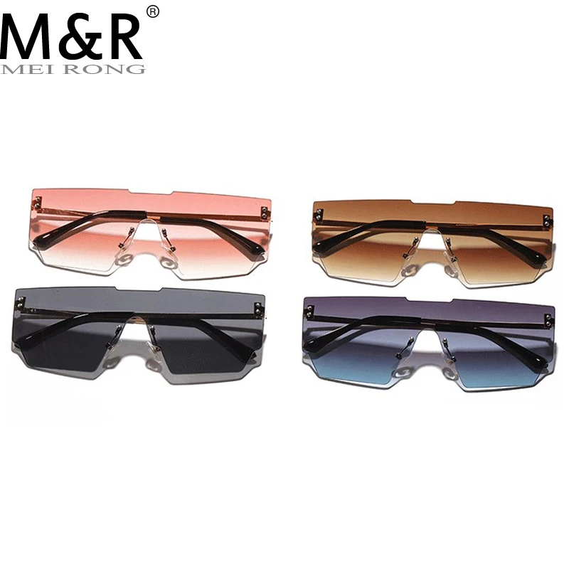 

Fashion Rimless Sunglasses Men Vintage Square One-piece Lens Sun Glasses Stylish Brand Woman Sunglass Oculos De Sol