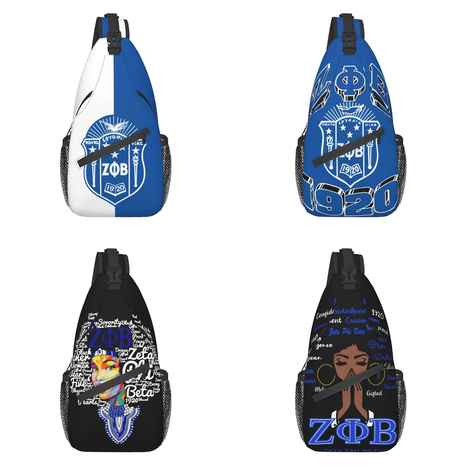 

Сумка-слинг через плечо Zeta Phi Beta 1920 ZPB, нагрудная сумка через плечо для женщин и мужчин