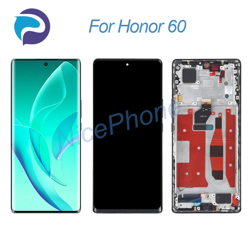 

ЖК-экран для Honor 60 + сенсорный дигитайзер дисплей 2400*1080 LSA-AN00 для Honor 60 ЖК-экран дисплей