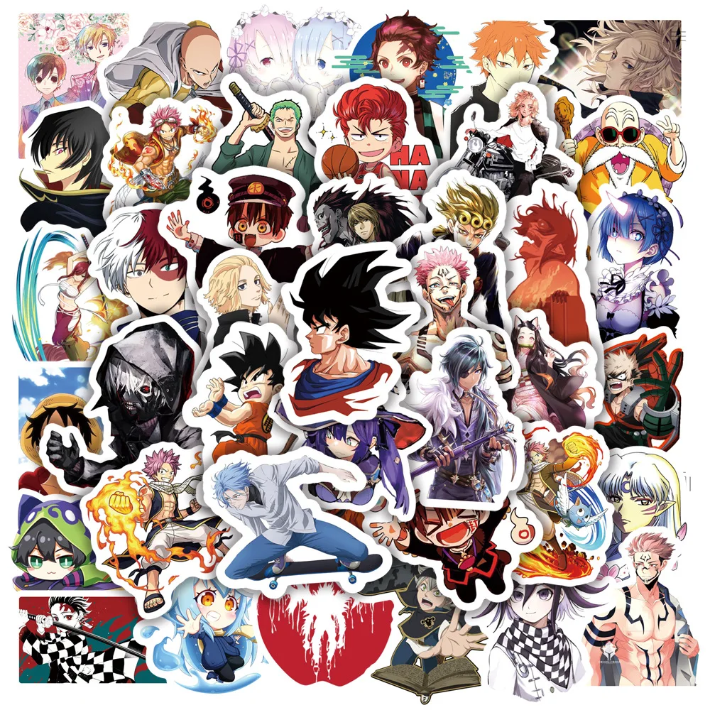 

Japanese Cartoon Anime Characters Stickers Waterproof Skateboard Guitar Suitcase Laptop Decal Graffiti Sticker for Kids Toys