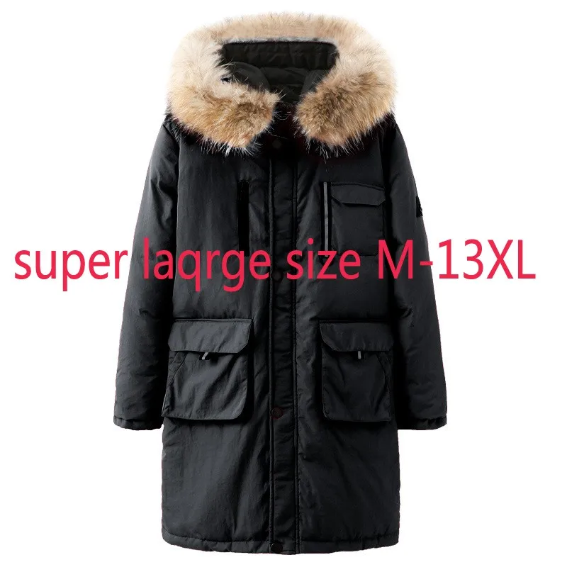 

Пуховик мужской, с меховым воротником, размера плюс, M-11XL12XL13XL