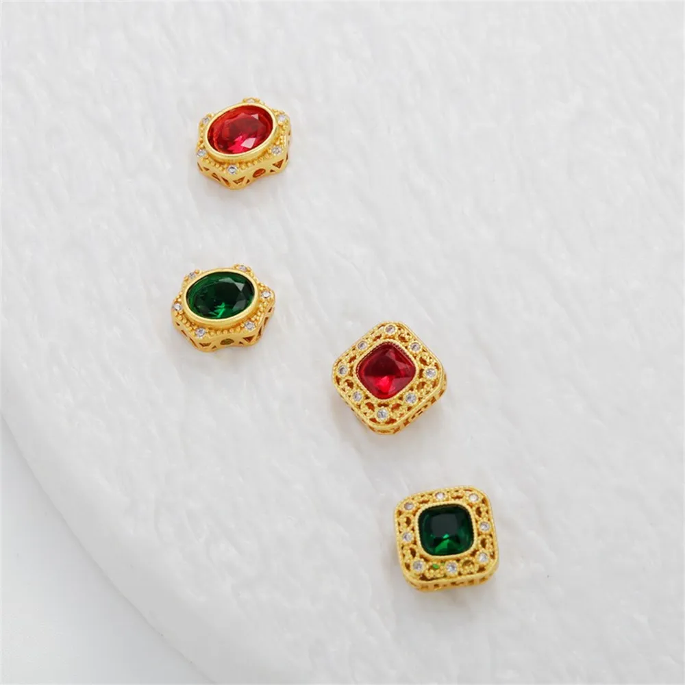 Золотые бусины для браслета и ожерелья