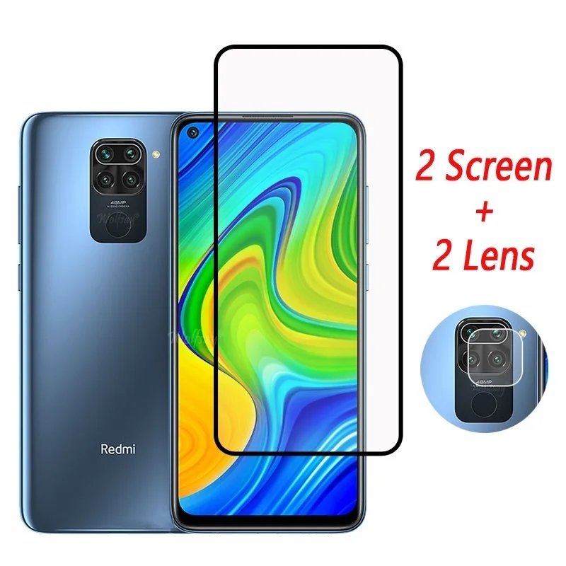 

Full Cover Tempered Glass For Redmi Note 9 Screen Protector For Redmi Note 9 9S 7 X3 Camera Glass For Xiaomi Redmi Note 9 Glass
