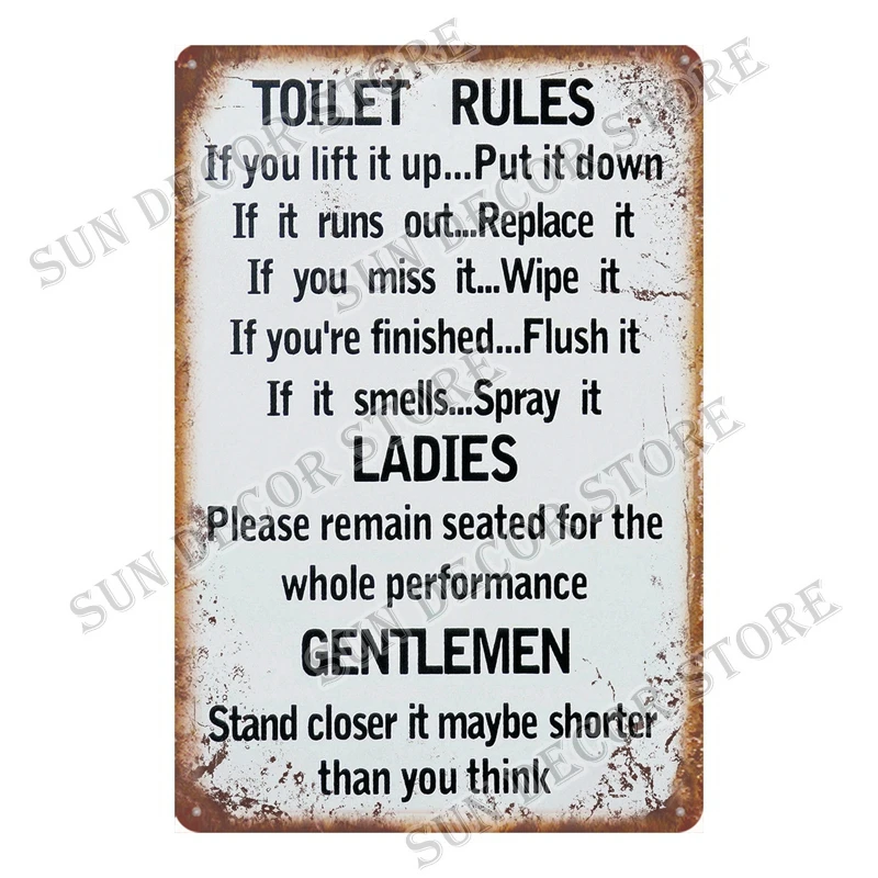 Настенный декор для вечерние ни ресторана металлическая табличка |